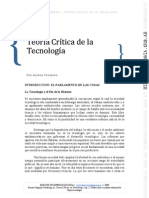 U1-O-Feenberg - Teoria Critica de La Tecnologia