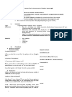 Detailed Lesson Plan in Assessment of Student Learning 2