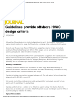 Guidelines Provide Offshore HVAC Design Criteria - Oil & Gas Journal