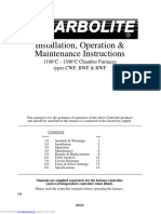 Installation, Operation & Maintenance Instructions: 1100°C - 1300°C Chamber Furnaces Types CWF, BWF & RWF