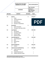 Specification For Public Address (P.a) System