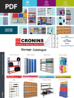 Cronins Racking & Shelving Centre Storage Catalogue 2018