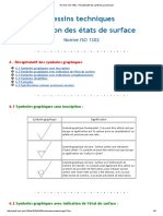 Normes ISO 1302 - Récapitulatif Des Symboles Graphiques