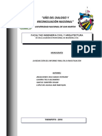 La Redacción Del Informe Final de La Investigación