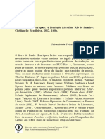 A Tradução Literária - Paulo Henriques Britto