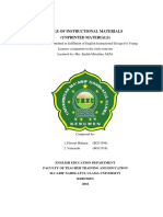 Role of Instructional Materials - Unprinted Material