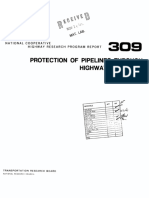 Protection of Pipeline Through Highway Roadbeds