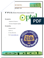 Final Internship Report On PTCL