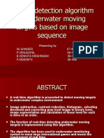 Speedy Detection Algorithm of Underwater Moving