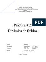 (INFORME N#2) Dinamica de Fluidos