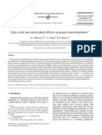 Fatty Acids and Antioxidant Effects On Grease Microstructures