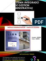 Siga (Sistema Integrado de Gestion Administrativa