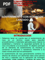 Sostenimiento Con Hormigon Proyectado