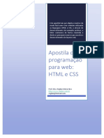 Apostila Programacao WEB HTML CSS