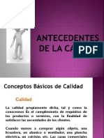 1.1. Antecedentes de La Calidad