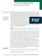 Acute and Preventive Pharmacologic Treatment of Cluster Headache