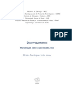 Desenvolvimento e Mudança No Estado Brasileiro