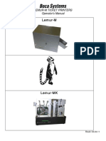 Boca Systems Lemur M Operator Manual