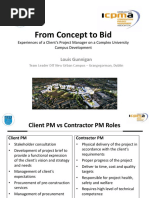 ICPMA From Concept To Bid