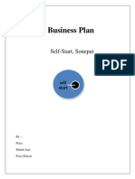 Business Plan: Self-Start, Sonepat