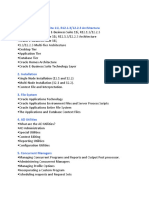 Module - 1 1. Oracle E-Business Suite 11i, R12.1.3/12.2.3 Architecture