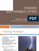 Toward Sustainable Cities: William E. Rees, PHD, FRSC