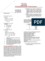 Sales and Operations Planning - Tutorial Questions