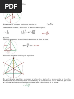 Apotema Del Triángulo Equilátero