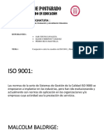 Comparativo Iso 9001 - Malcom