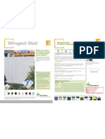 Pexco PDS Winged Slat Product Sheet