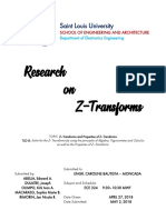 Research On Z-Transforms