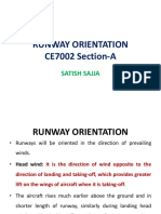 Runway Orientation CE7002 Section-A: Satish Sajja