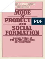 Barry Hindess, Paul Hirst (Auth.) - Mode of Production and Social Formation - An Auto-Critique of Pre-Capitalist Modes of Production (1977, Palgrave Macmillan UK)