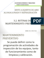 3.2 Rutinas de Mantenimiento Preventivo