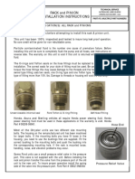 Rack and Pinion Installation Instructions: Technical Service