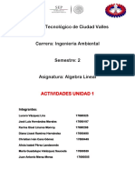 Algebra Lineal Unidad 1