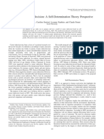 Predicting Career Indecision: A Self-Determination Theory Perspective