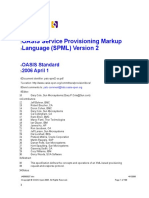 OASIS Service Provisioning Markup Language (SPML) Version 2