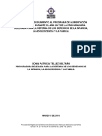 Informe de Seguimiento Al Programa de Alimentación Escolar 2017