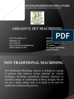 Abrasive Jet Machining