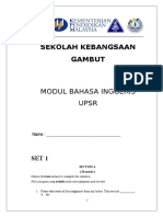 Johor Upsr 2016 English Module