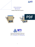 GSL Hi-Temp Operation Manual-0217-Gl - Tube Furnace