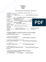 WC Level 11 Review Cevaz: 1. Complete The Sentences With The Correct Form of The Verb To Make Second Conditional Clauses