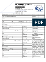 APKC Dog Show Entry Form