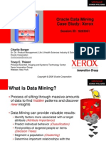 Oracle Data Mining Case Study: Xerox