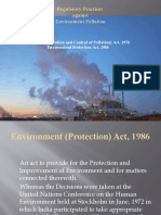 Regulatory Practices Against Environment Pollution