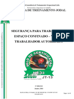 Espaço Confinado - 1a Edição - Vigia e Trabalhador Autorizado