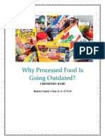 Why Processed Food Is Going Outdated?: Chemistry Rare