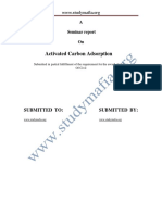 Civil Activated Carbon Adsorption Report