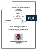 Portfolio Management and Mutual Fund Analysis: Sweti Kejariwal